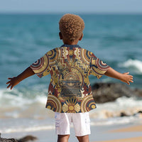 Langston Hughes Kid Hawaiian Shirt Vibrant Jazz Age Pattern - Typewriter and Silhouettes Celebration of Harlem Renaissance - Wonder Print Shop