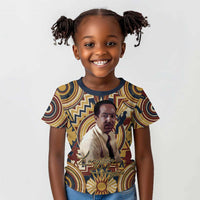 Langston Hughes Kid T shirt Vibrant Jazz Age Pattern - Typewriter and Silhouettes Celebration of Harlem Renaissance - Wonder Print Shop