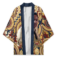 Langston Hughes Kimono Vibrant Jazz Age Pattern - Typewriter and Silhouettes Celebration of Harlem Renaissance - Wonder Print Shop