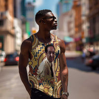 Langston Hughes Men Tank Top Vibrant Jazz Age Pattern - Typewriter and Silhouettes Celebration of Harlem Renaissance - Wonder Print Shop