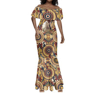 Langston Hughes Mermaid Dress Vibrant Jazz Age Pattern - Typewriter and Silhouettes Celebration of Harlem Renaissance - Wonder Print Shop