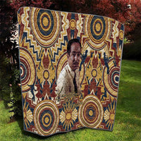 Langston Hughes Quilt Vibrant Jazz Age Pattern - Typewriter and Silhouettes Celebration of Harlem Renaissance - Wonder Print Shop