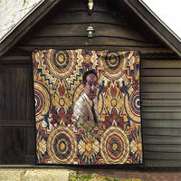 Langston Hughes Quilt Vibrant Jazz Age Pattern - Typewriter and Silhouettes Celebration of Harlem Renaissance - Wonder Print Shop