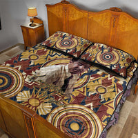 Langston Hughes Quilt Bed Set Vibrant Jazz Age Pattern - Typewriter and Silhouettes Celebration of Harlem Renaissance - Wonder Print Shop