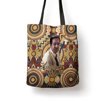 Langston Hughes Tote Bag Vibrant Jazz Age Pattern - Typewriter and Silhouettes Celebration of Harlem Renaissance - Wonder Print Shop