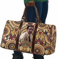 Langston Hughes Travel Bag Vibrant Jazz Age Pattern - Typewriter and Silhouettes Celebration of Harlem Renaissance - Wonder Print Shop