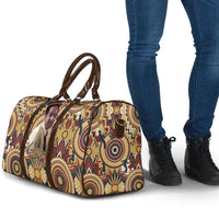 Langston Hughes Travel Bag Vibrant Jazz Age Pattern - Typewriter and Silhouettes Celebration of Harlem Renaissance - Wonder Print Shop
