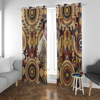 Langston Hughes Window Curtain Vibrant Jazz Age Pattern - Typewriter and Silhouettes Celebration of Harlem Renaissance - Wonder Print Shop