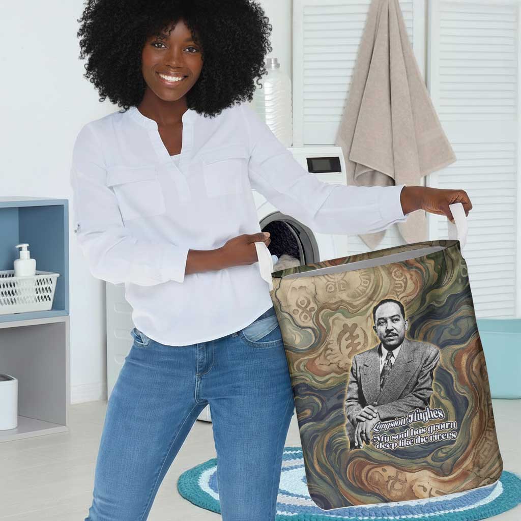 Langston Hughes Laundry Basket My Soul Has Grown Deep Like the Rivers - Wonder Print Shop