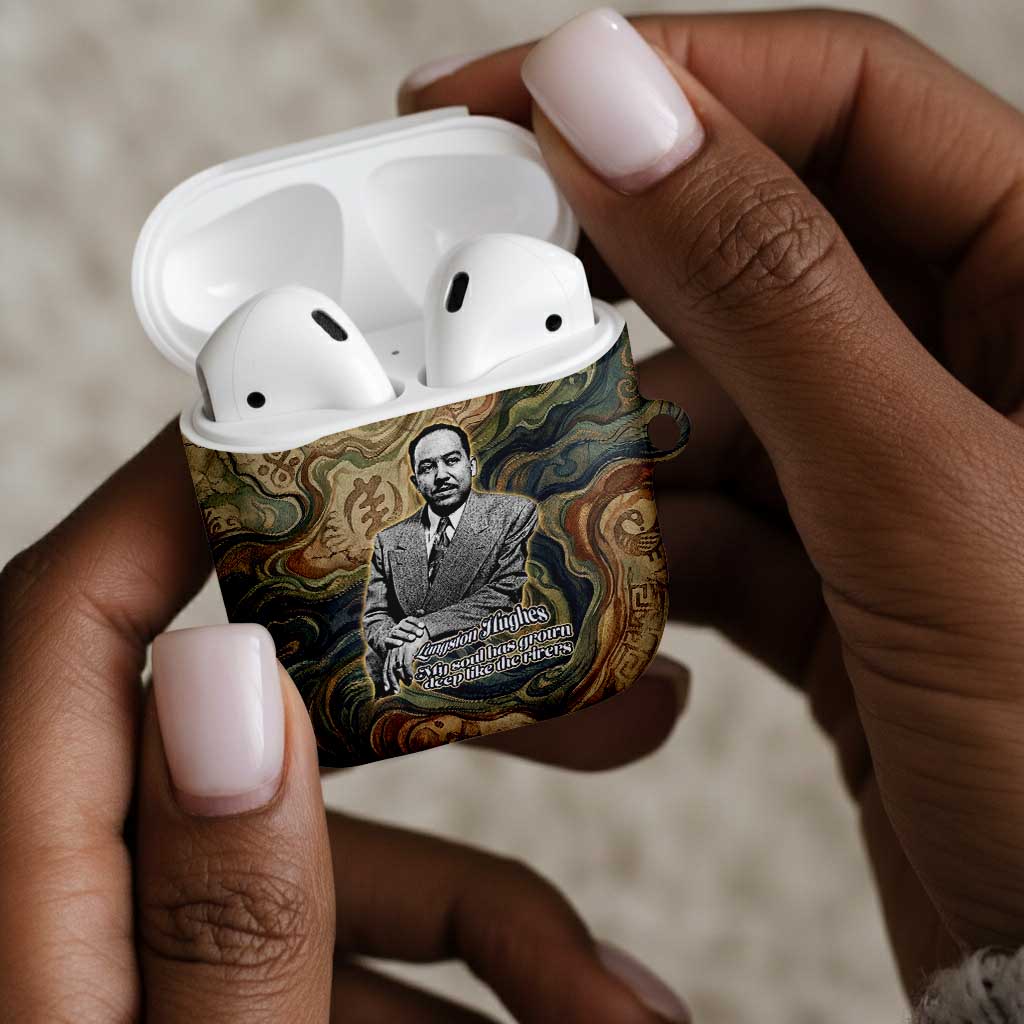 Langston Hughes AirPods Case My Soul Has Grown Deep Like the Rivers - Wonder Print Shop