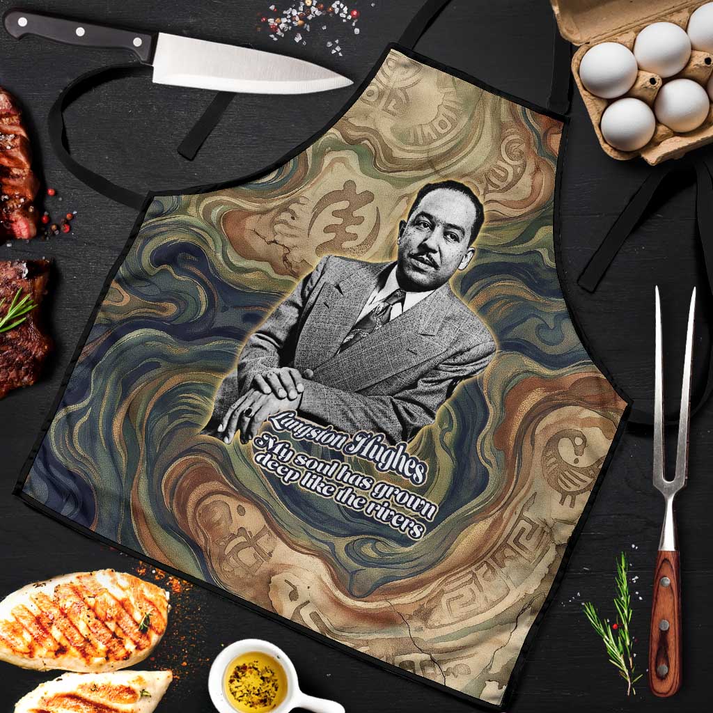 Langston Hughes Apron My Soul Has Grown Deep Like the Rivers - Wonder Print Shop