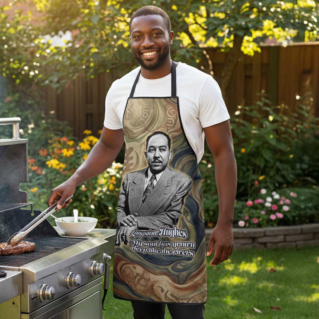 Langston Hughes Apron My Soul Has Grown Deep Like the Rivers - Wonder Print Shop