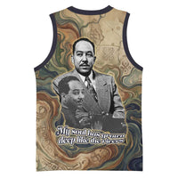 Langston Hughes Basketball Jersey My Soul Has Grown Deep Like the Rivers - Wonder Print Shop