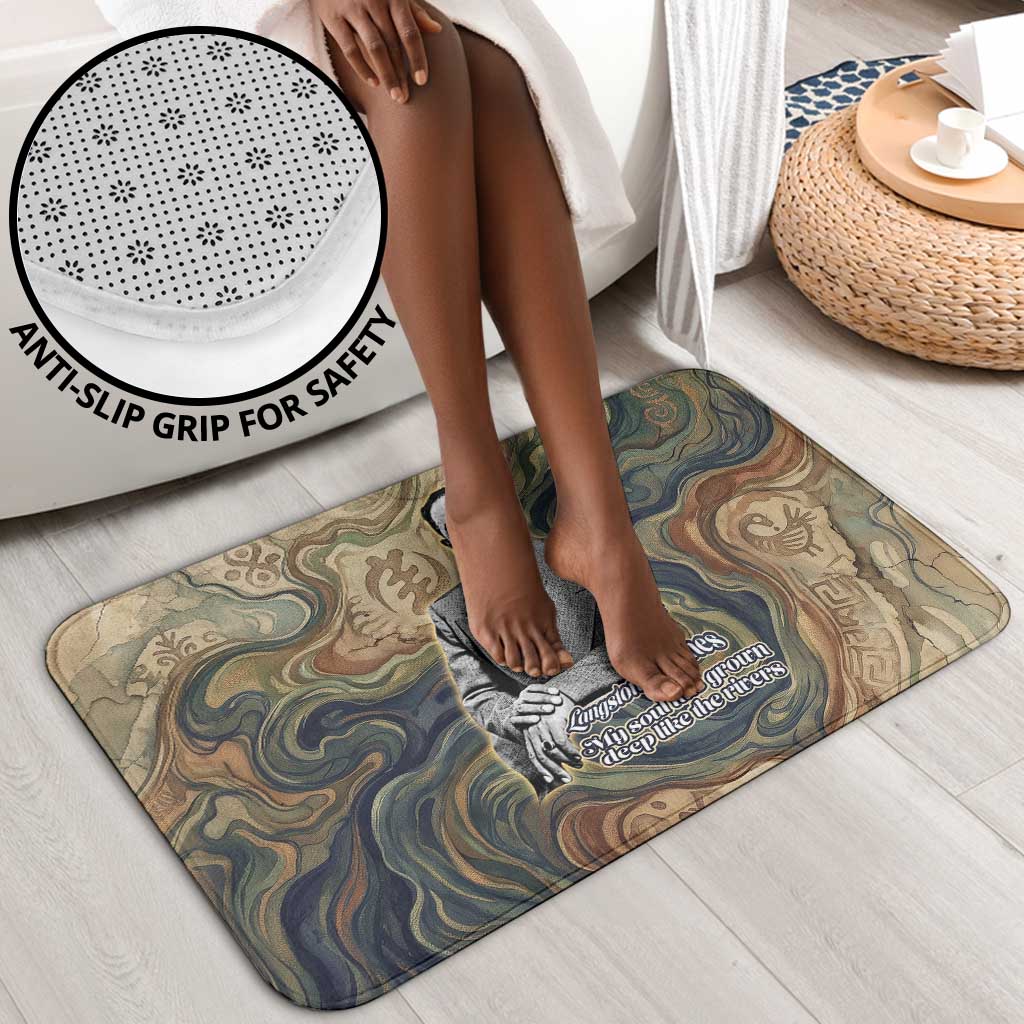 Langston Hughes Bathroom Set My Soul Has Grown Deep Like the Rivers - Wonder Print Shop