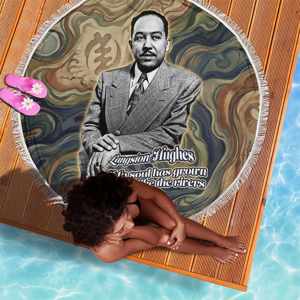 Langston Hughes Beach Blanket My Soul Has Grown Deep Like the Rivers - Wonder Print Shop