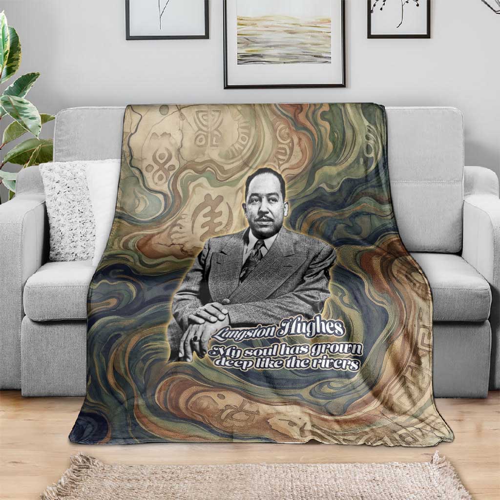 Langston Hughes Blanket My Soul Has Grown Deep Like the Rivers - Wonder Print Shop