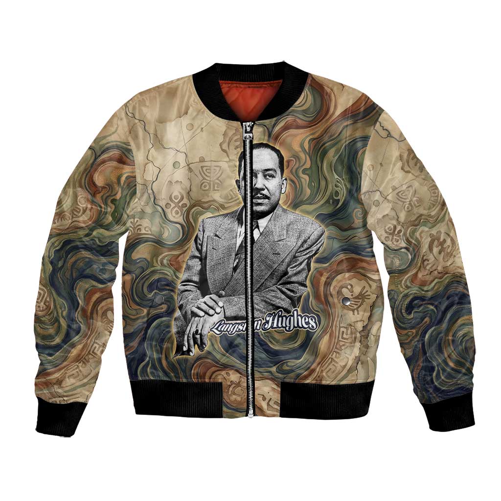 Langston Hughes Bomber Jacket My Soul Has Grown Deep Like the Rivers - Wonder Print Shop