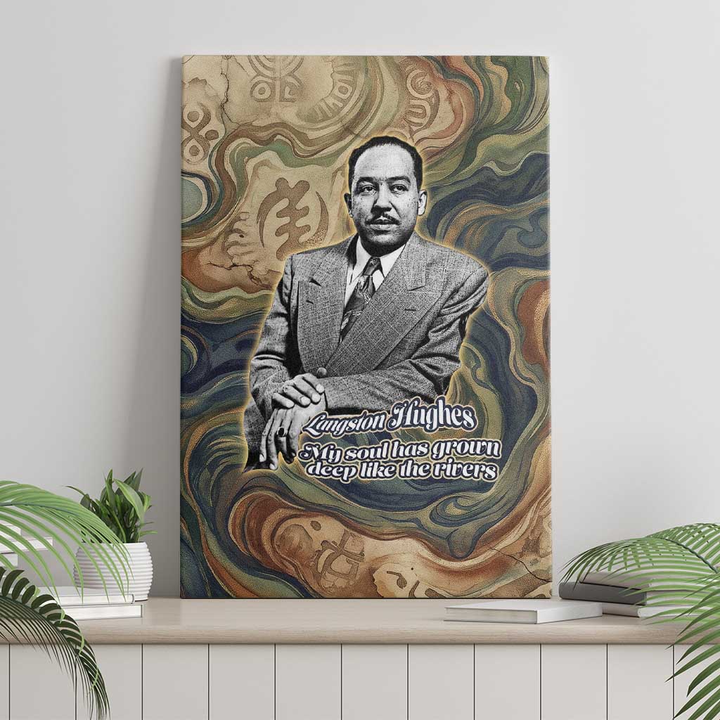 Langston Hughes Canvas Wall Art My Soul Has Grown Deep Like the Rivers - Wonder Print Shop