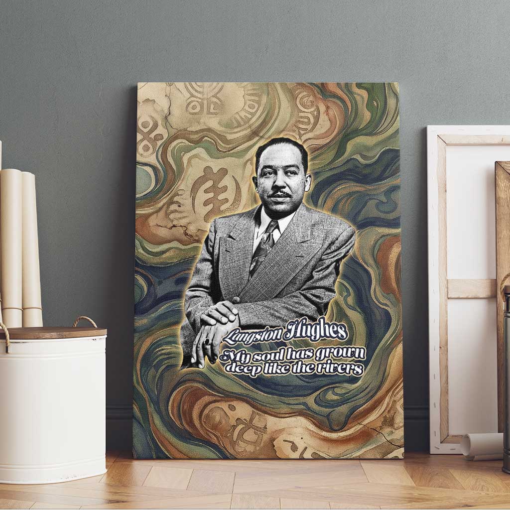 Langston Hughes Canvas Wall Art My Soul Has Grown Deep Like the Rivers - Wonder Print Shop