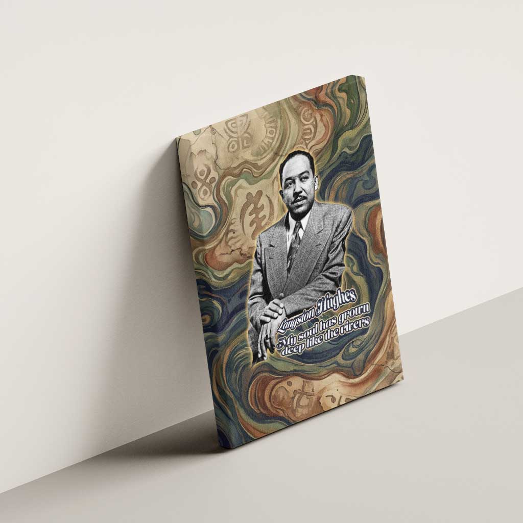 Langston Hughes Canvas Wall Art My Soul Has Grown Deep Like the Rivers - Wonder Print Shop