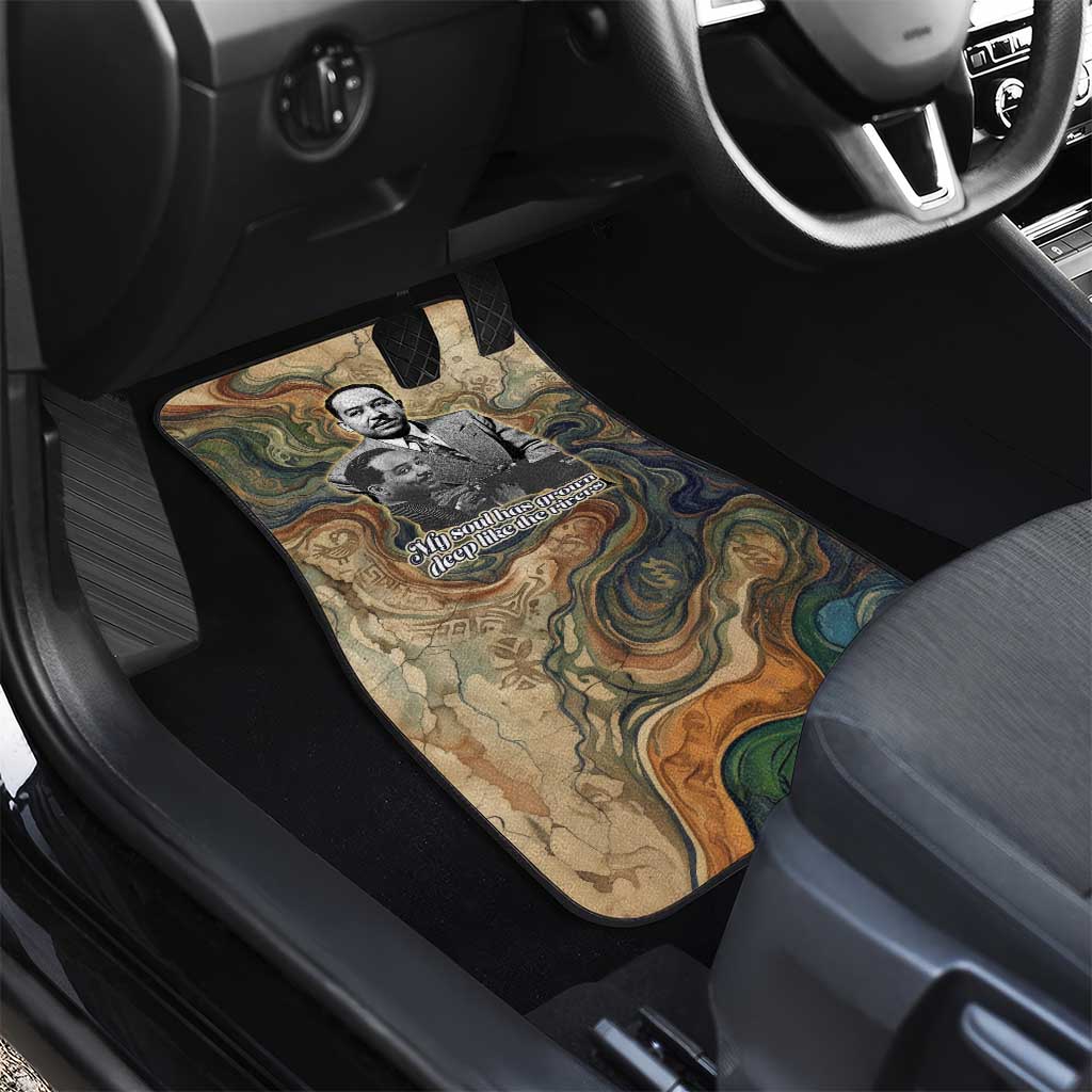 Langston Hughes Car Mats My Soul Has Grown Deep Like the Rivers - Wonder Print Shop