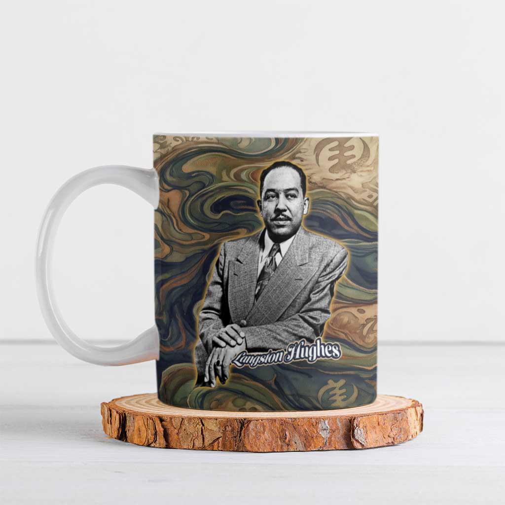 Langston Hughes Ceramic Mug My Soul Has Grown Deep Like the Rivers - Wonder Print Shop