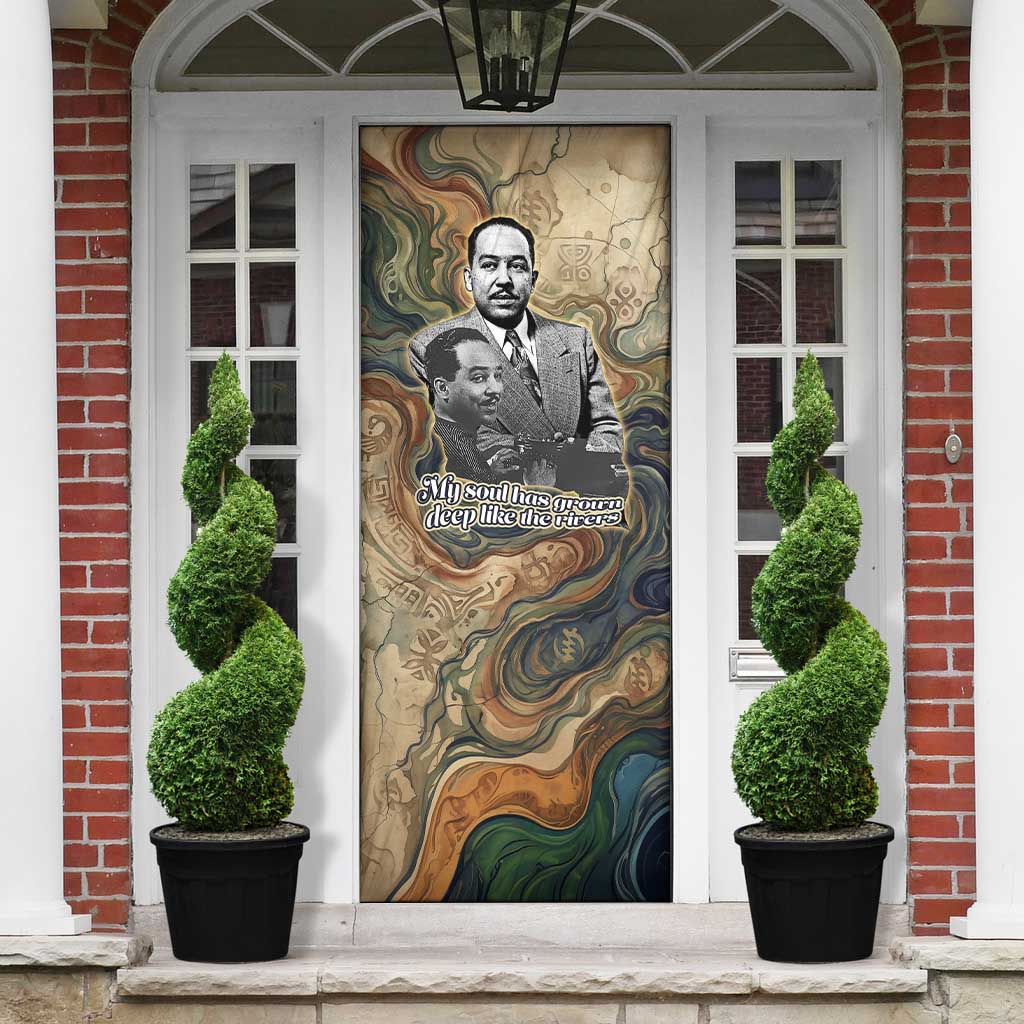Langston Hughes Door Cover My Soul Has Grown Deep Like the Rivers - Wonder Print Shop