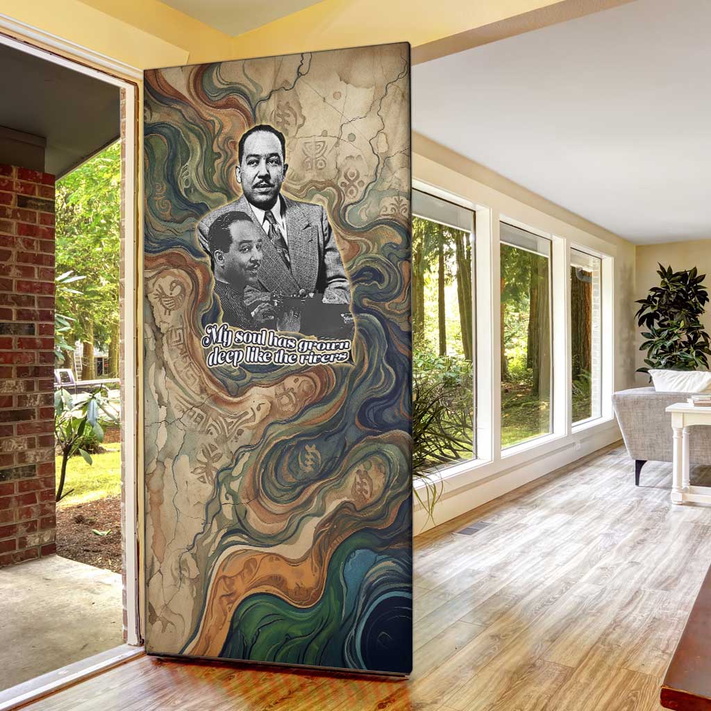 Langston Hughes Door Cover My Soul Has Grown Deep Like the Rivers - Wonder Print Shop