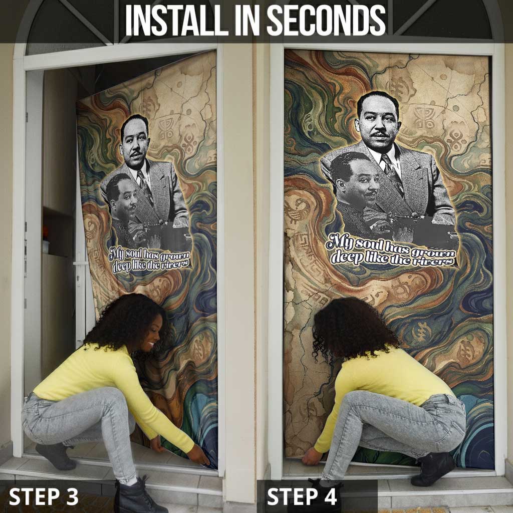 Langston Hughes Door Cover My Soul Has Grown Deep Like the Rivers - Wonder Print Shop