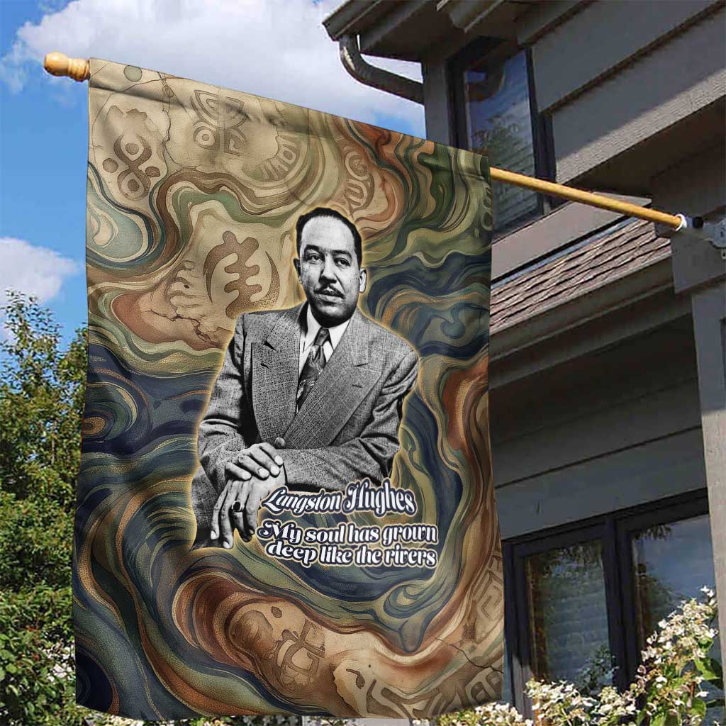 Langston Hughes Garden Flag My Soul Has Grown Deep Like the Rivers - Wonder Print Shop