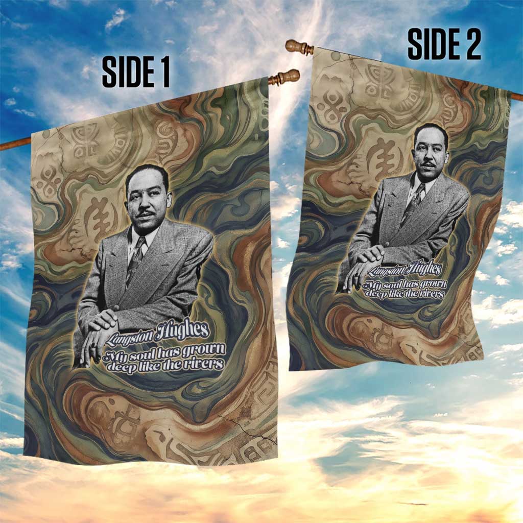 Langston Hughes Garden Flag My Soul Has Grown Deep Like the Rivers - Wonder Print Shop