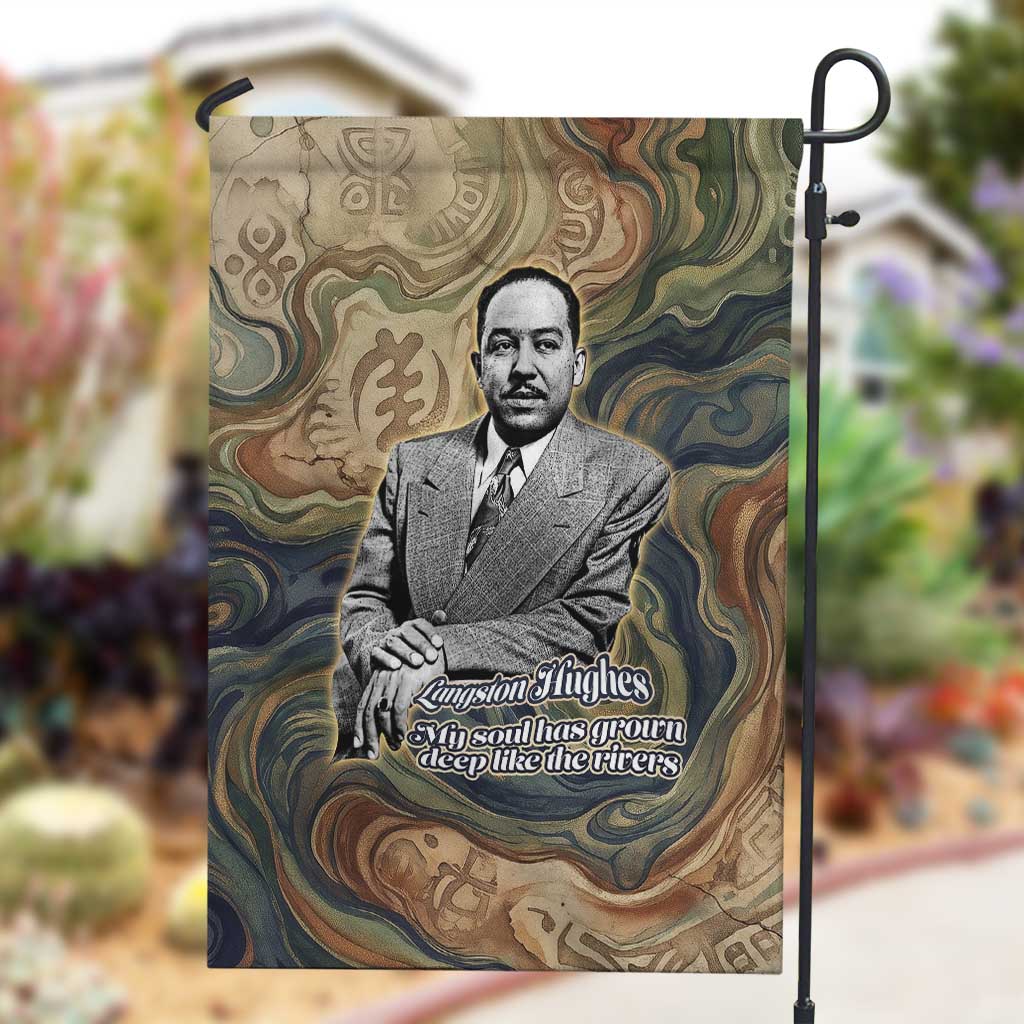 Langston Hughes Garden Flag My Soul Has Grown Deep Like the Rivers - Wonder Print Shop