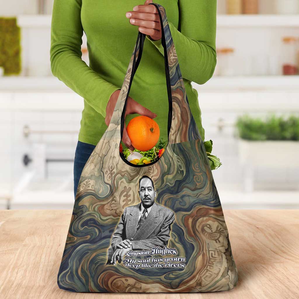 Langston Hughes Grocery Bag My Soul Has Grown Deep Like the Rivers - Wonder Print Shop