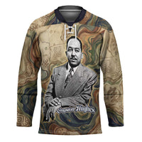Langston Hughes Hockey Jersey My Soul Has Grown Deep Like the Rivers - Wonder Print Shop