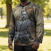 Langston Hughes Hockey Jersey My Soul Has Grown Deep Like the Rivers - Wonder Print Shop