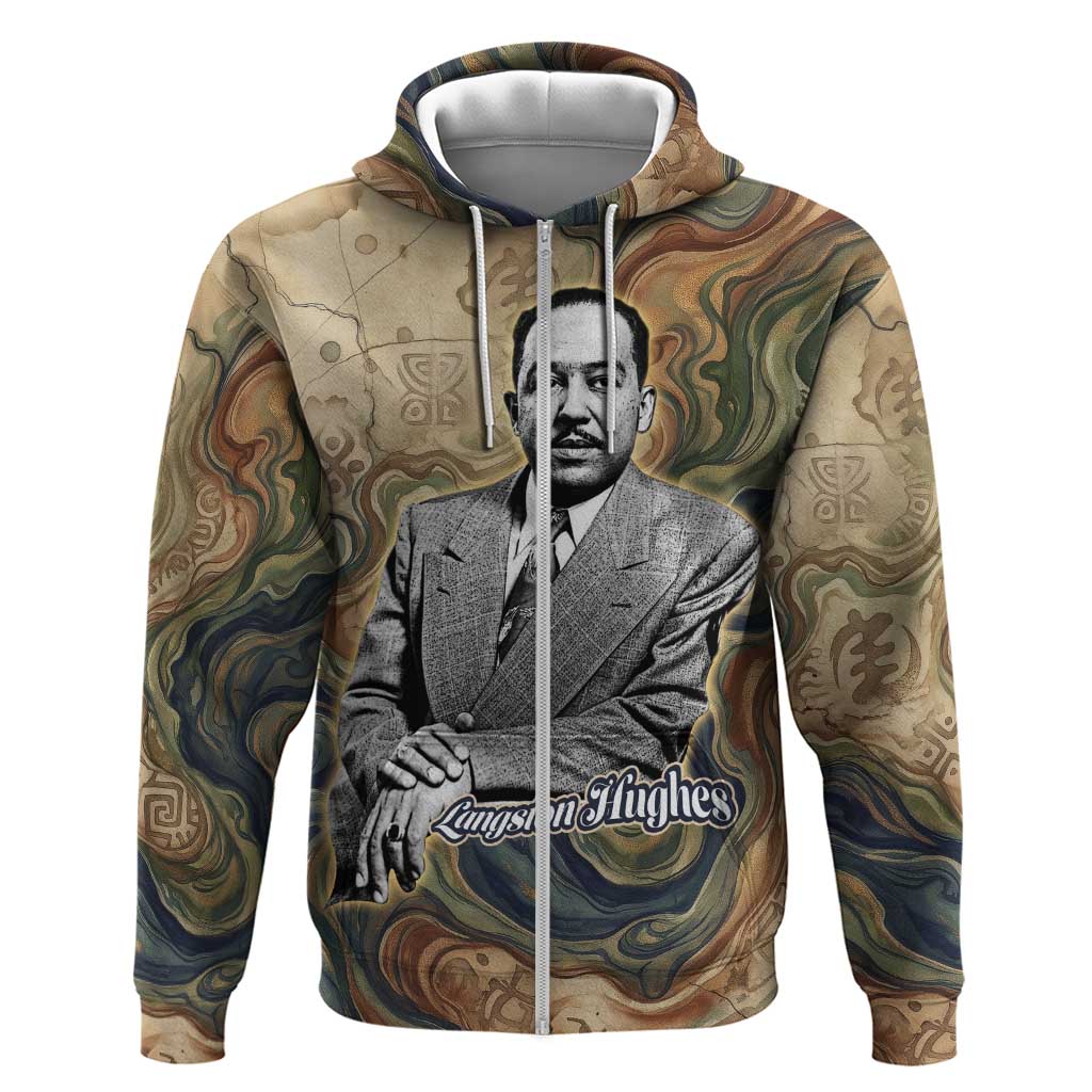 Langston Hughes Hoodie My Soul Has Grown Deep Like the Rivers - Wonder Print Shop
