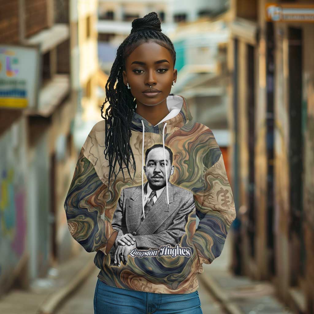 Langston Hughes Hoodie My Soul Has Grown Deep Like the Rivers - Wonder Print Shop