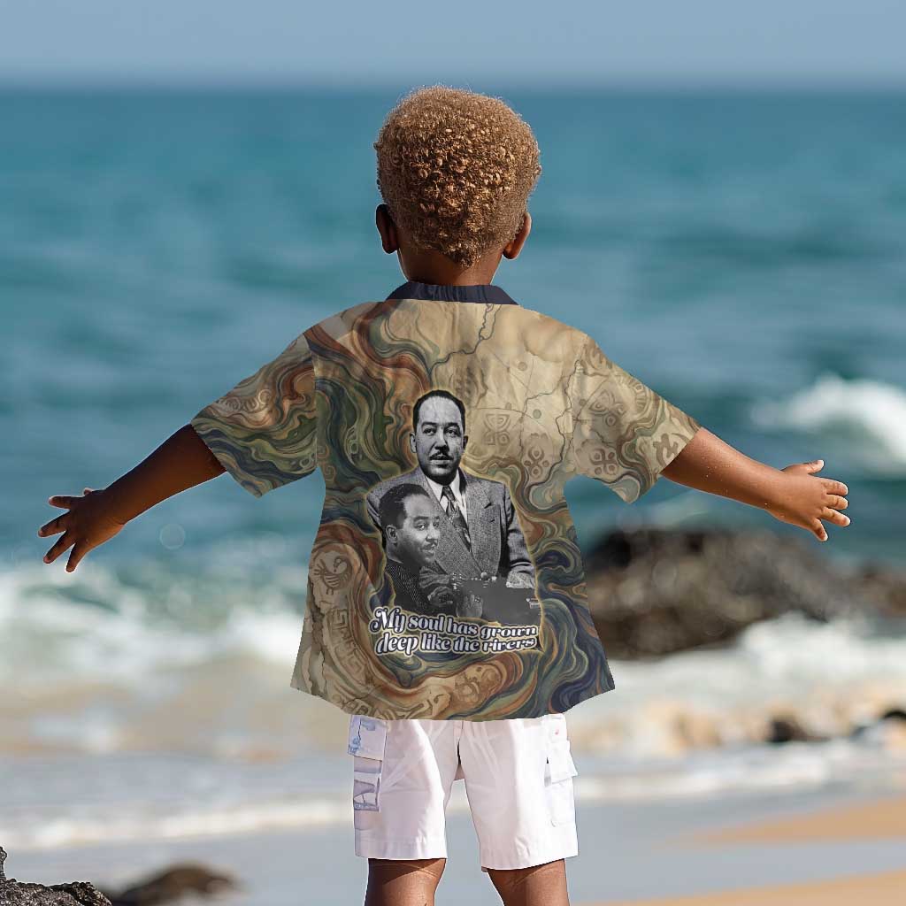 Langston Hughes Kid Hawaiian Shirt My Soul Has Grown Deep Like the Rivers - Wonder Print Shop