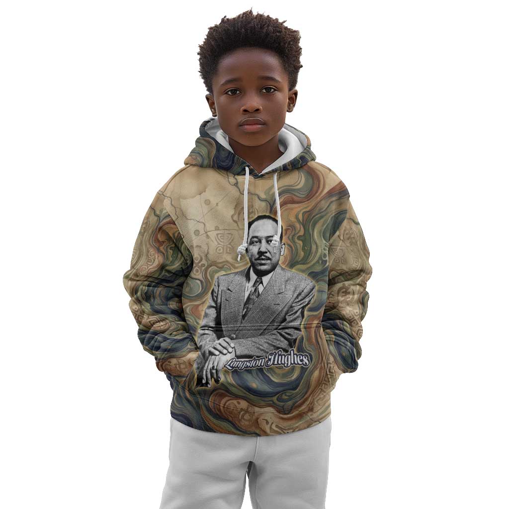 Langston Hughes Kid Hoodie My Soul Has Grown Deep Like the Rivers - Wonder Print Shop