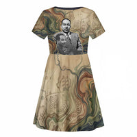 Langston Hughes Kid Short Sleeve Dress My Soul Has Grown Deep Like the Rivers - Wonder Print Shop