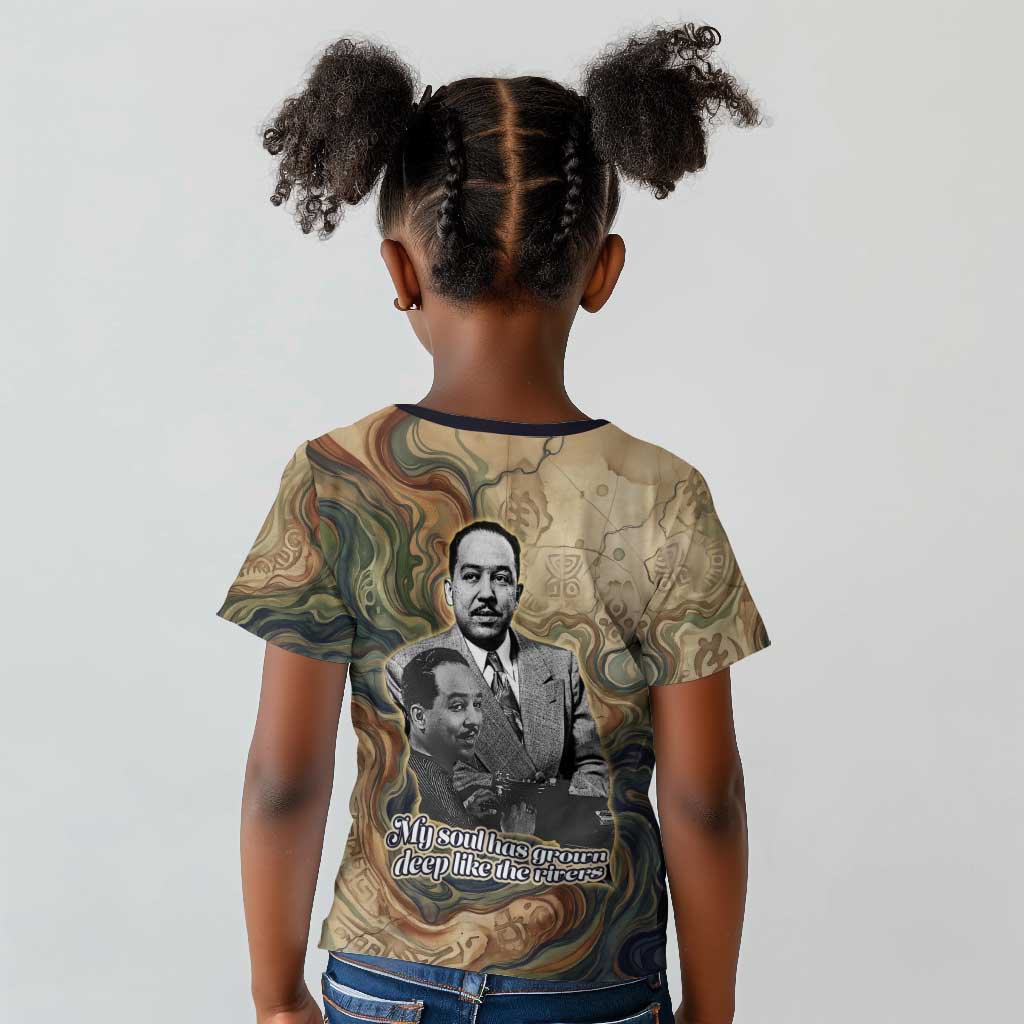 Langston Hughes Kid T shirt My Soul Has Grown Deep Like the Rivers - Wonder Print Shop
