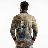 Langston Hughes Long Sleeve Polo Shirt My Soul Has Grown Deep Like the Rivers - Wonder Print Shop