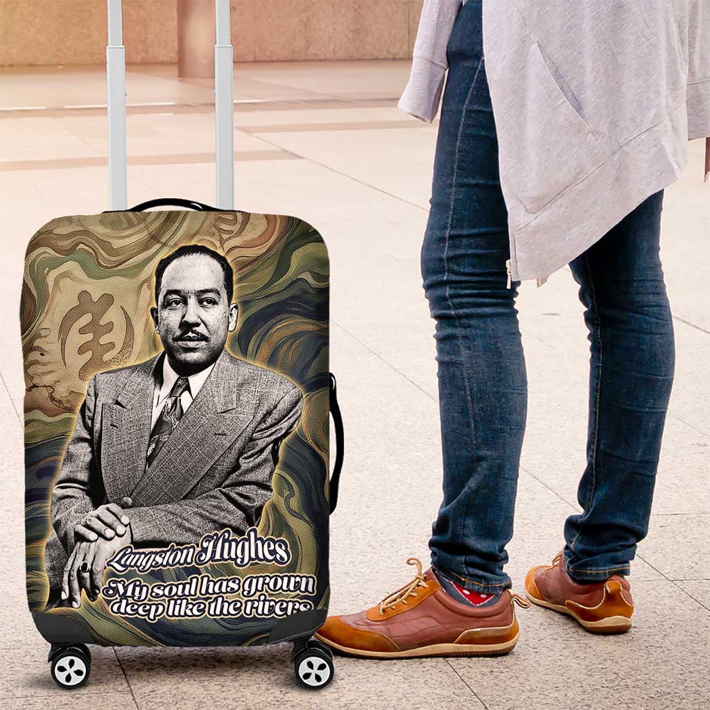 Langston Hughes Luggage Cover My Soul Has Grown Deep Like the Rivers - Wonder Print Shop