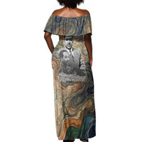Langston Hughes Off Shoulder Maxi Dress My Soul Has Grown Deep Like the Rivers - Wonder Print Shop
