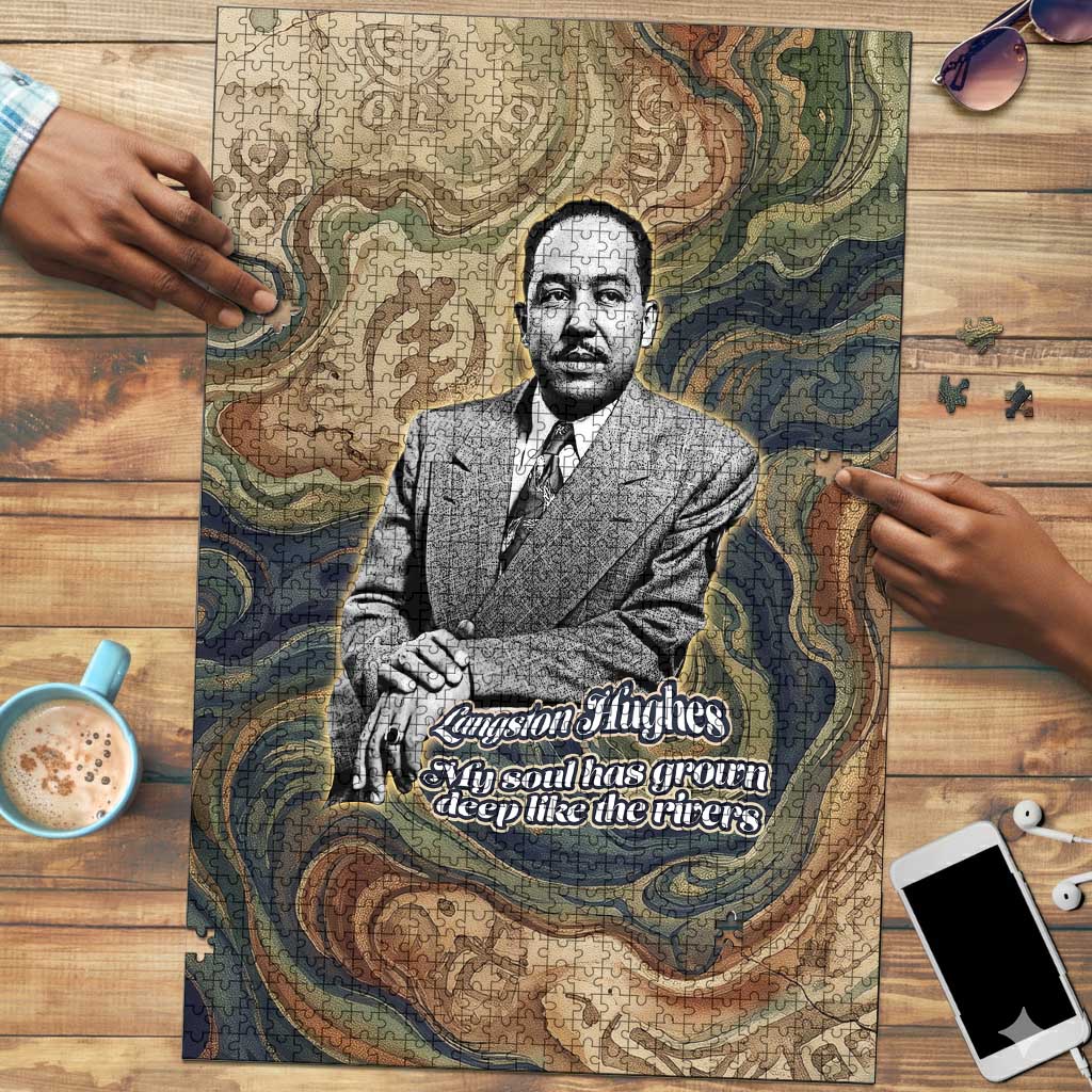 Langston Hughes Puzzle My Soul Has Grown Deep Like the Rivers - Wonder Print Shop