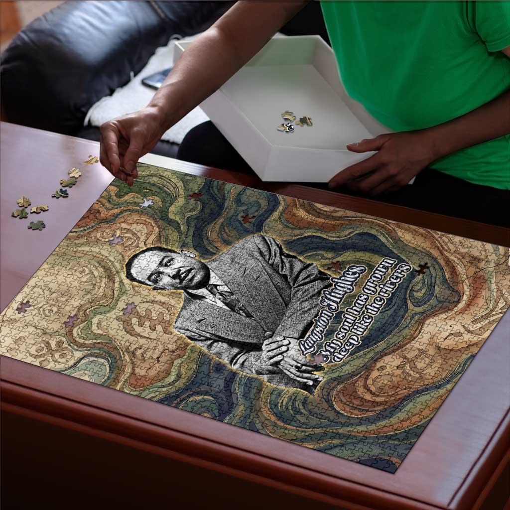 Langston Hughes Puzzle My Soul Has Grown Deep Like the Rivers - Wonder Print Shop