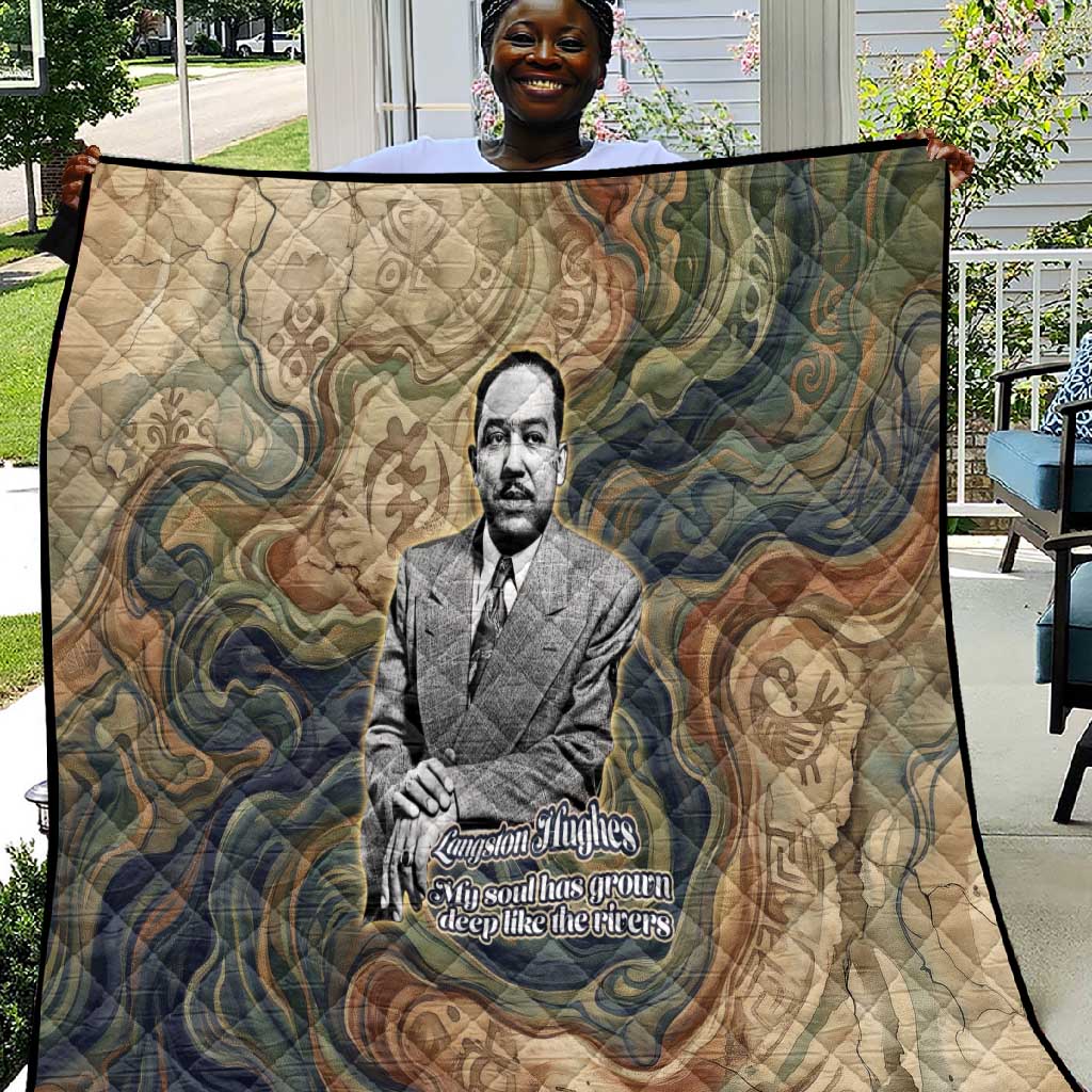 Langston Hughes Quilt My Soul Has Grown Deep Like the Rivers - Wonder Print Shop