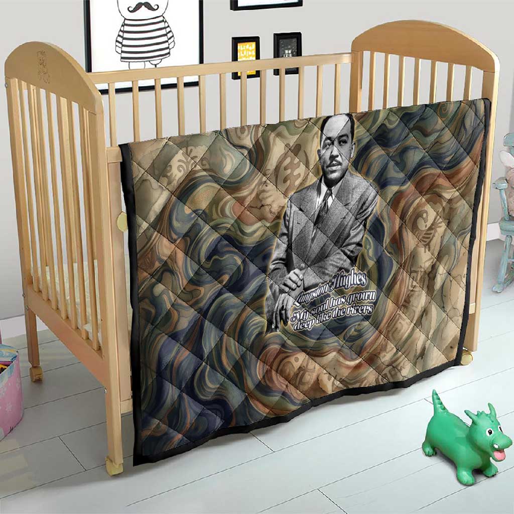 Langston Hughes Quilt My Soul Has Grown Deep Like the Rivers - Wonder Print Shop