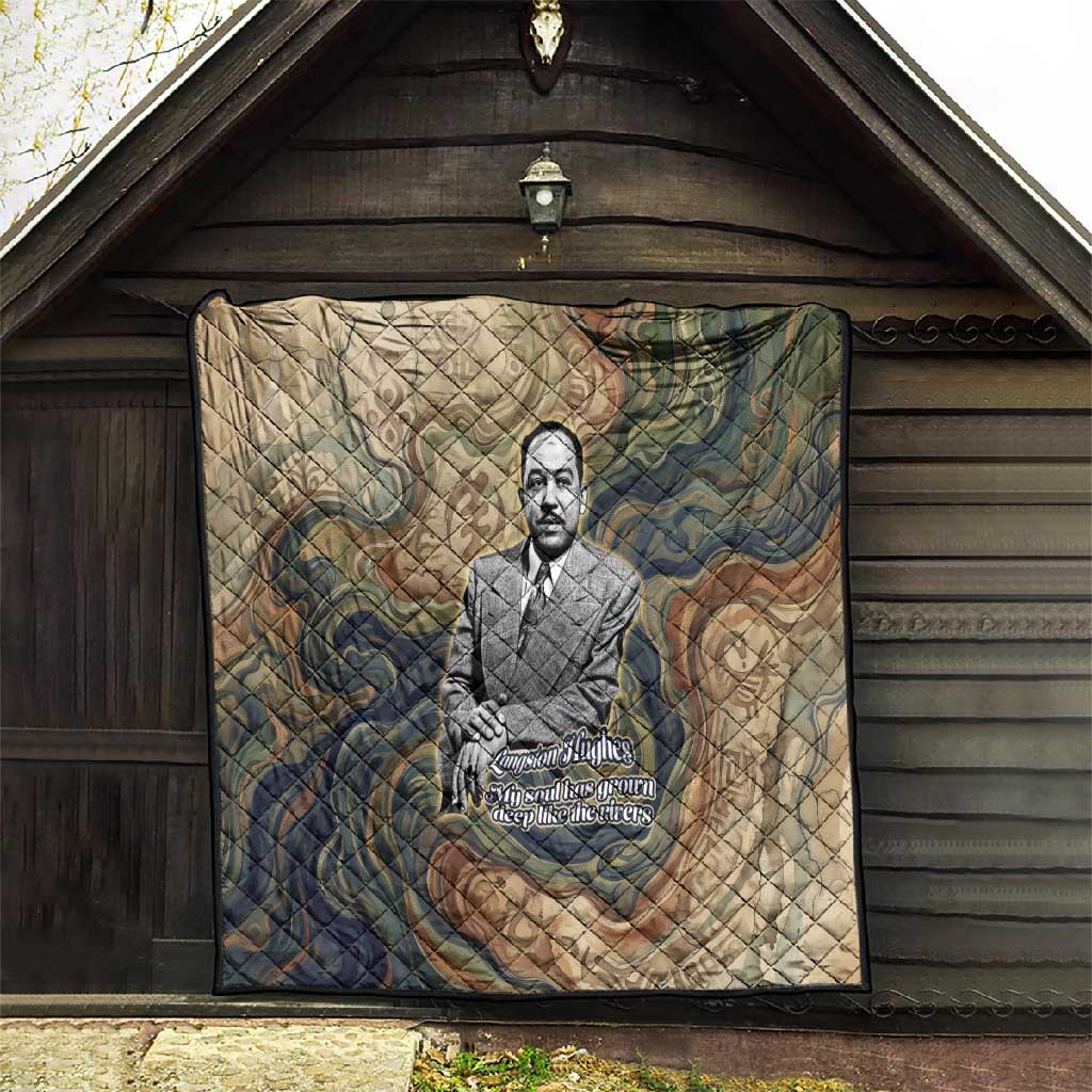 Langston Hughes Quilt My Soul Has Grown Deep Like the Rivers - Wonder Print Shop