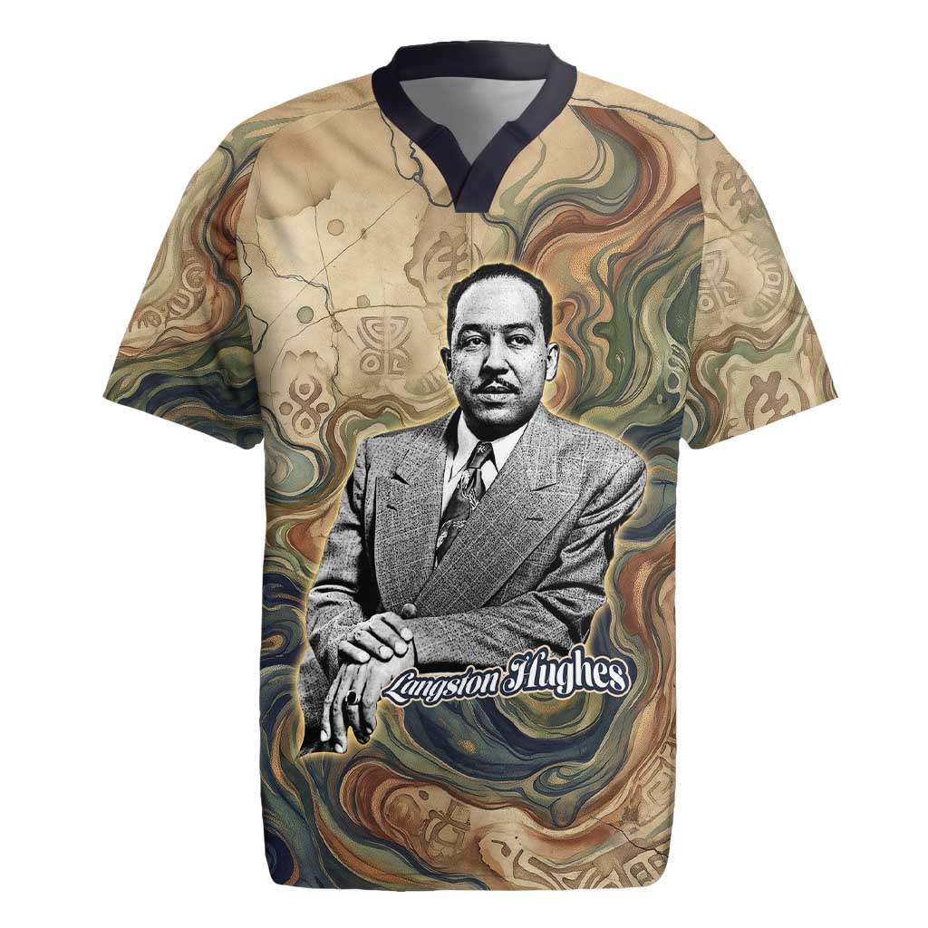 Langston Hughes Rugby Jersey My Soul Has Grown Deep Like the Rivers - Wonder Print Shop
